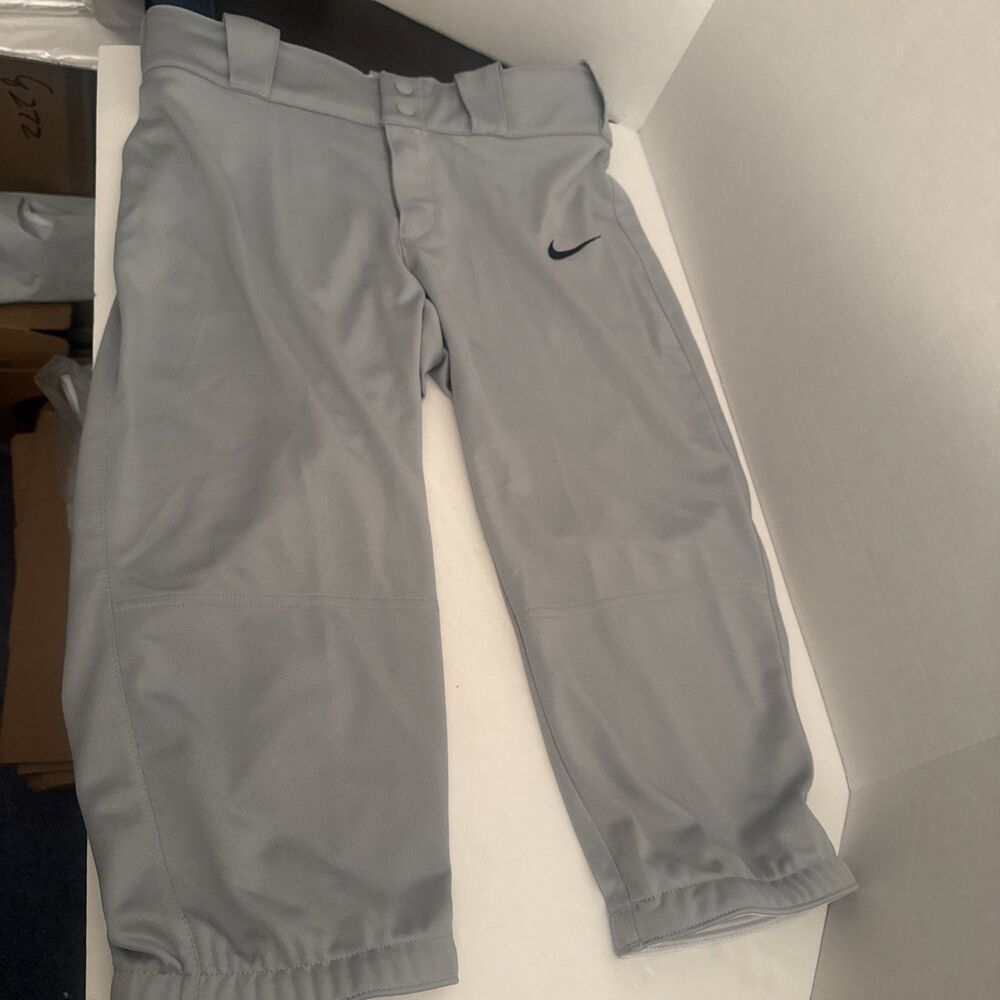 NEW Nike Diamond Invader 3/4 Length Slim Fit Gray Softball Pants Women’s M NWT